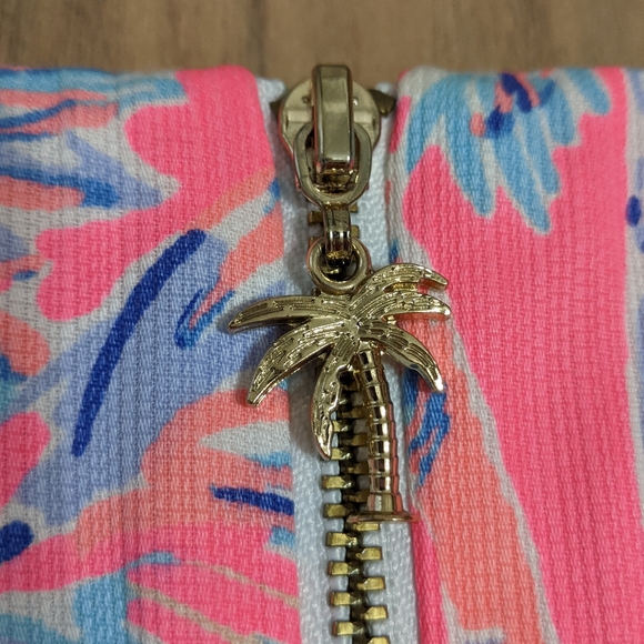 EUC! Lilly Pulitzer January Skort Flamingo Pink Nice Stems Size 2 - Picture 12 of 14